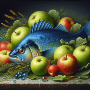 등푸른 생성, 사과, 해조류 