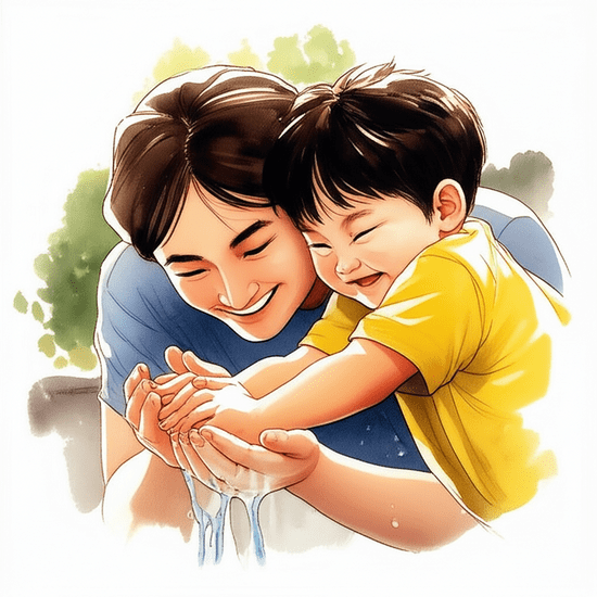 손 씻기 습관, 가족 건강의 든든한 방패 관련 이미지